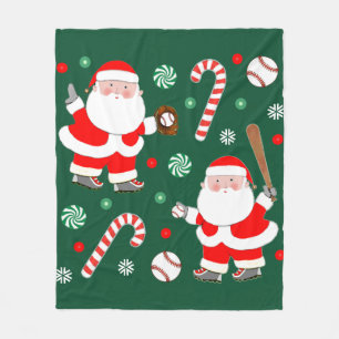 Roligt Baseball-juldekretet Fleecefilt