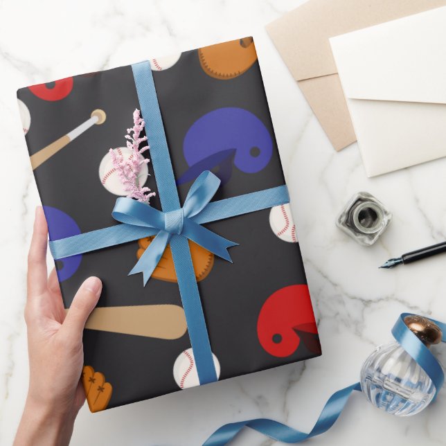 Roligt Baseball sport mönster inslagning papper Presentpapper (Gåvor)