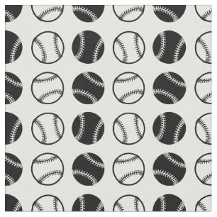 Roligt Baseball Sports Mönster Baseball Themmy Tyg