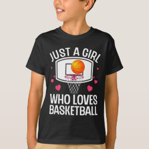 Roligt Basketball Art for Girl College Basketba T Shirt