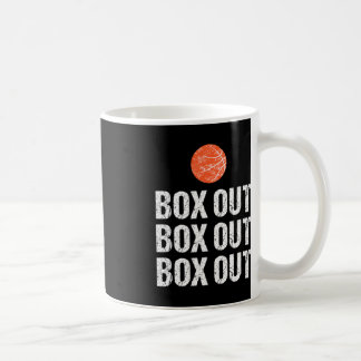 Roligt Basketball coach box out Quote Grunge Graph Kaffemugg