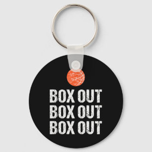 Roligt Basketball coach box out Quote Grunge Graph Nyckelring