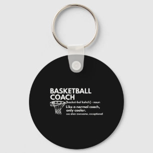 Roligt Basketball Coach Definition Tränar Gift Nyckelring