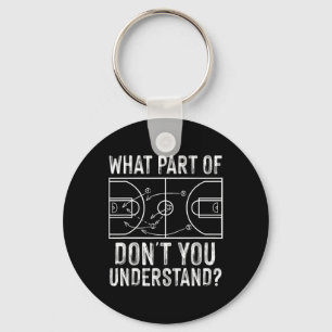 Roligt Basketball Coach Design Manar Women Boll Ga Nyckelring