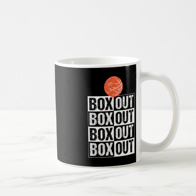 Roligt Basketball Coach Gift Box Out Say Kaffemugg (Höger)
