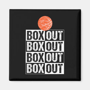 Roligt Basketball Coach Gift Box Out Say Magnet