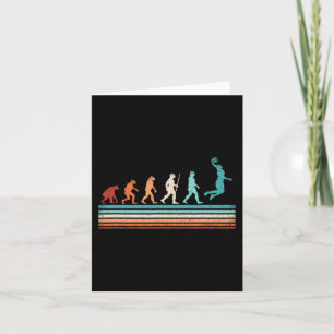 Roligt Basketball Evolution Retro Basketball Playe Kort