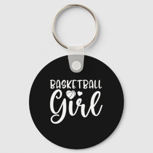 Roligt Basketball Girl Basketball Älskare Nyckelring