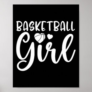 Roligt Basketball Girl Basketball Älskare Poster