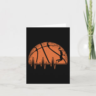 Roligt Basketball Heartslag Basketball Player Kort