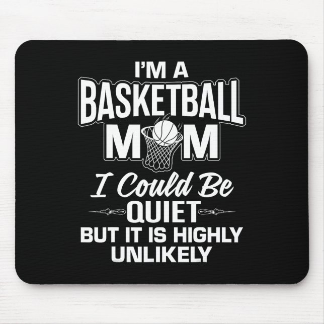 Roligt Basketball Mamma Merch - Unik design för Cu Musmatta (Framsidan)