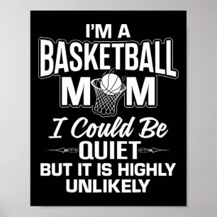 Roligt Basketball Mamma Merch - Unik design för Cu Poster