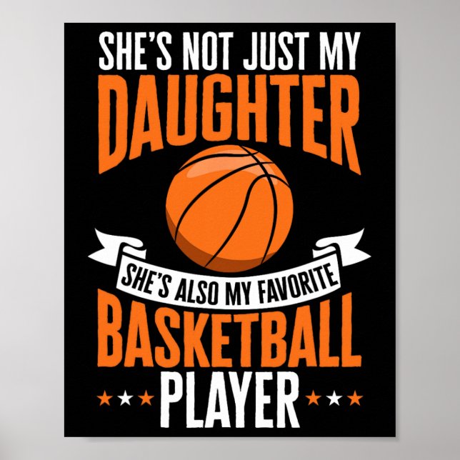 Roligt Basketball Parent Hon är min favoritbasket Poster (Framsidan)