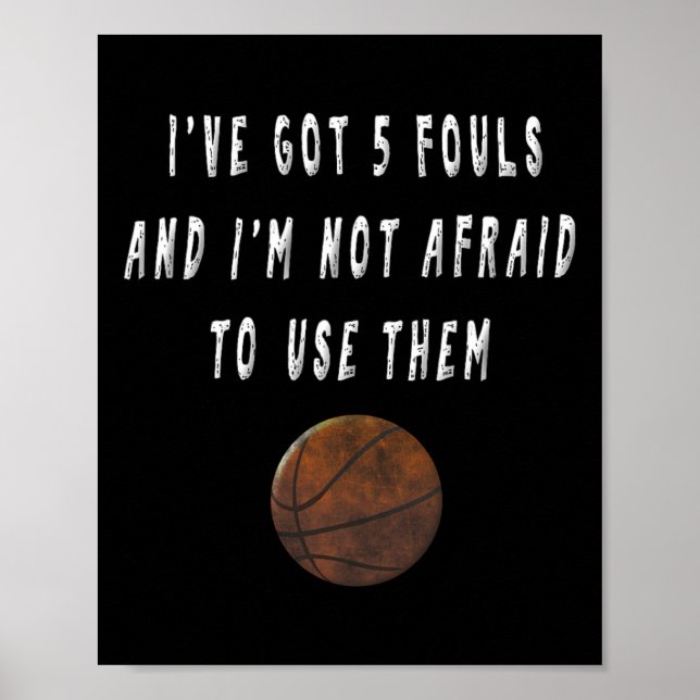 Roligt Basketball Player Sopor talar med Coach Gi Poster (Framsidan)