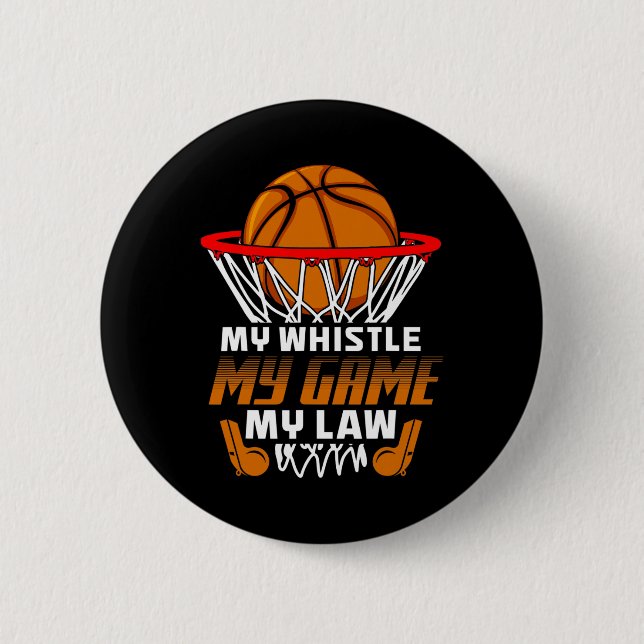 Roligt Basketball ref. citattecken Gift I Ringar R Knapp (Framsida)