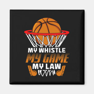 Roligt Basketball ref. citattecken Gift I Ringar R Magnet
