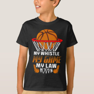 Roligt Basketball ref. citattecken Gift I Ringar R T Shirt