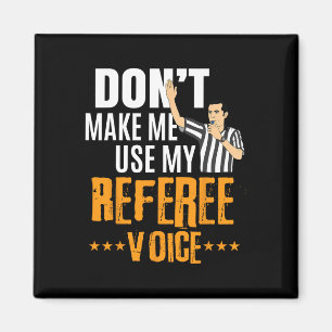 Roligt Basketball Ref Ringar - Basketball Referee Magnet
