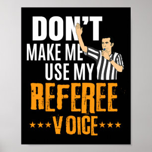 Roligt Basketball Ref Ringar - Basketball Referee Poster