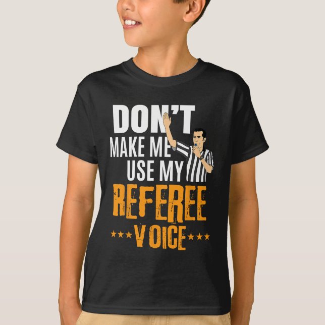Roligt Basketball Ref Ringar - Basketball Referee T Shirt (Framsida)