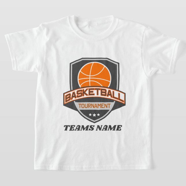 Roligt Basketball Tournament add namn T Shirt (Laydown)