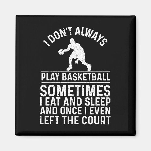 Roligt Basketboll design För barn Women Basketbal  Magnet (Framsidan)
