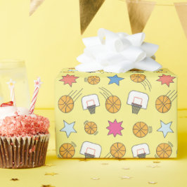 Roligt basketboll mönster presentpapper