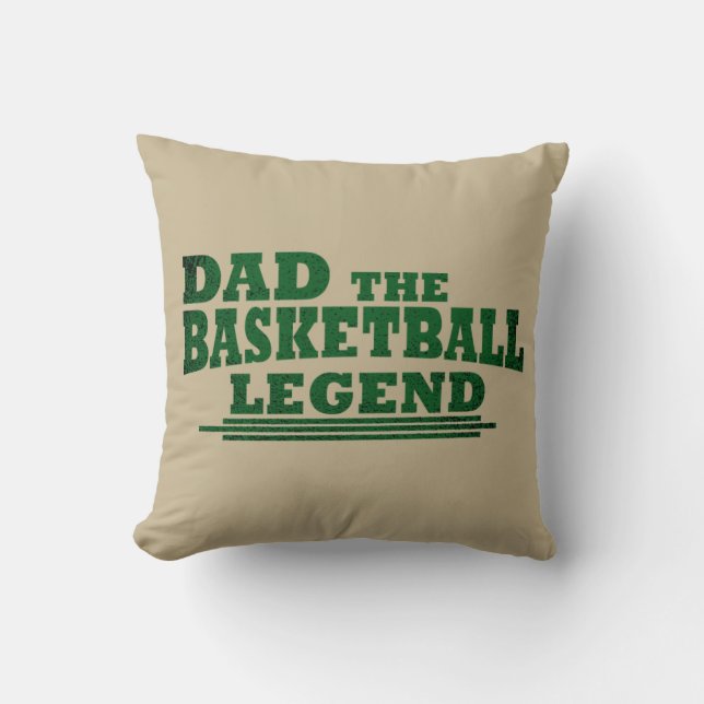 Roligt basketpappaföremål kudde (Framsida)