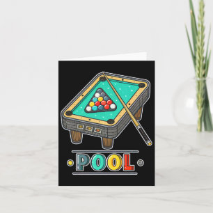 Roligt Bassäng Bord Billiards Game Thmet Kort