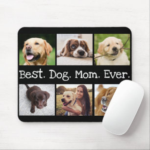 Roligt Bästa Hund-Mamma någonsin 6 Photo Collage Musmatta