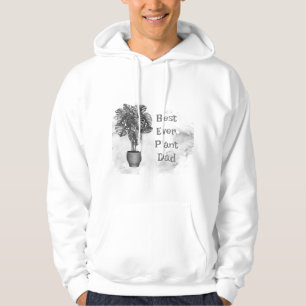 Roligt Bästa någonsin Plant Pappa Houseplant Monst Hoodie