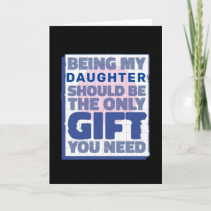 Roligt bästa present till dotter kort