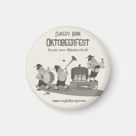 roligt Bavarian Musician inbjudan till Oktoberfest Magnet