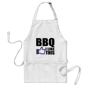 Roligt BBQ-ordstäv Förkläde