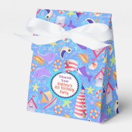 Roligt Beach Blue Favoritbox Presentaskar