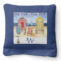 Roligt Beach Sommarscen Oceanen Namn