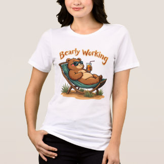 Roligt Bear Beach Juice T-Shirt - Vibrant Tropical