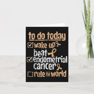 Roligt Beat Endometrial Cancer Regel World Survivo Kort