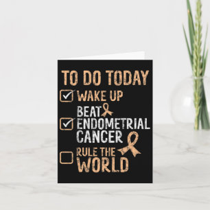 Roligt Beat Endometrial Cancer Regel World Survivo Kort