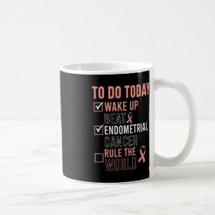 Roligt Beat Endometrial Cancer Rule of the World - Kaffemugg