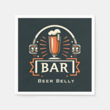 Roligt Beer Belly Pub, Beer Mugg Logotyp