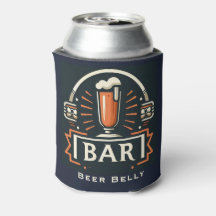 Roligt Beer Belly Pub, Beer Mugg Logotyp Personlig