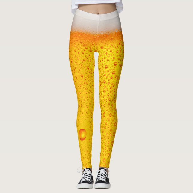 Roligt Beer Brewery dricker lycklig timmen Party Leggings (Framsida)