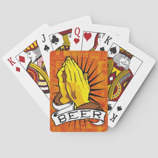 Roligt Beer spelar upp kort! Casinokort (Baksidan)