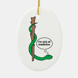 Roligt bemanna av Asclepius Julgransprydnad Keramik
