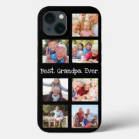 Roligt Best Grandpa nånsin 7 Photo Collage