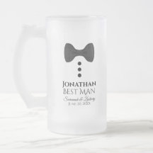Roligt Best Man Black Tie Tuxedo Frosted Beer Mugg