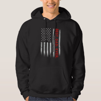 Roligt Best Pappa Alltid Amerikanska Flagga Hoodie