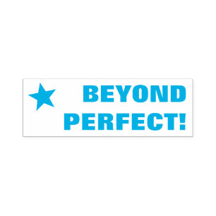 Roligt "BEYOND PERFEKT!" Lärare Rubber Frimärke Självfärgande Stämpel