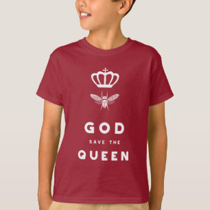Roligt bi. God Save The Queen. Nerdy humor T Shirt